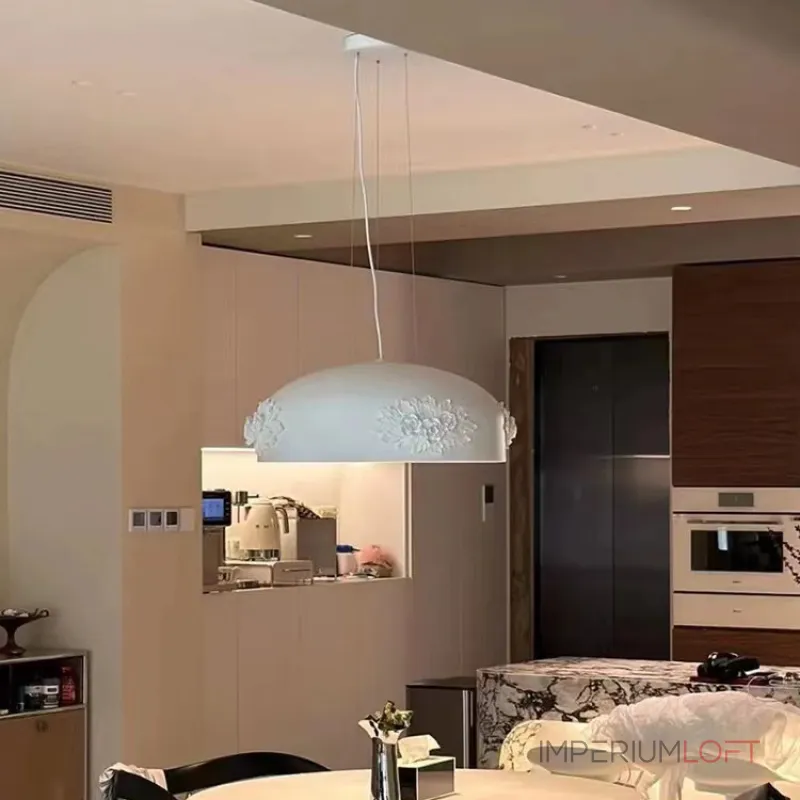 Люстра LOVOND DAME White D650 с фактурным плафоном