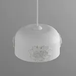 Люстра LOVOND DAME White D180 с фактурным плафоном