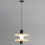 Люстра LOVOND LUPA Black с мраморным плафоном