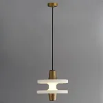 Люстра LOVOND LUPA Bronze с мраморным плафоном