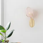 Настенный светильник LOVOND LILIA Pink P1 с цветочными плафонами