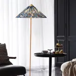 Торшер LOVOND AKIRA Dark Blue в восточном стиле