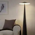 Торшер LOVOND MUSHROOM Black с акриловыми плафонами
