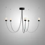 Люстра LOVOND GRAVITY Black P5 воздушной конструкции