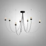 Люстра LOVOND GRAVITY Black P7 воздушной конструкции