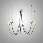 Люстра LOVOND GRAVITY Silver P5 воздушной конструкции