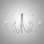 Люстра LOVOND GRAVITY Silver P7 воздушной конструкции