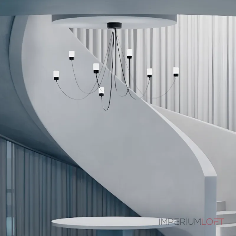 Люстра LOVOND GRAVITY Black P7 воздушной конструкции