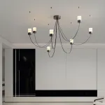 Люстра LOVOND GRAVITY Black P7 воздушной конструкции