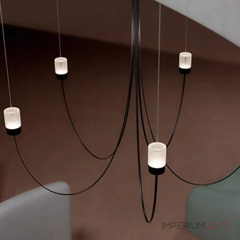 Люстра LOVOND GRAVITY Black P5 воздушной конструкции
