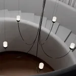 Люстра LOVOND GRAVITY Black P5 воздушной конструкции
