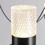Люстра LOVOND GRAVITY Black P5 воздушной конструкции