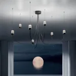 Люстра LOVOND GRAVITY Black P7 воздушной конструкции