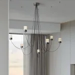 Люстра LOVOND GRAVITY Black P7 воздушной конструкции