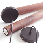 Подвесной светильник KONOHA WOOD ECHO Dark Brown P1 4000K с деревянными плафонами