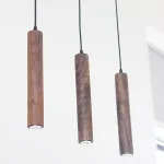 Подвесной светильник KONOHA WOOD ECHO Dark Brown P3 4000K с деревянными плафонами