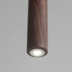 Подвесной светильник KONOHA WOOD ECHO Dark Brown P1 4000K с деревянными плафонами