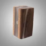 Настенный светильник KONOHA RECT Walnut A H16 и вставками из смолы