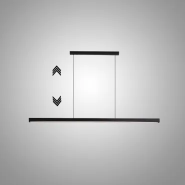 Подвесной светильник LANHU LONG Black L120 с лифтом