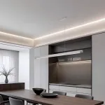 Подвесной светильник LANHU LONG Silver L120 лаконичного дизайна 