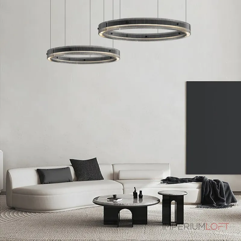 Подвесной светильник LANHU BLIK P2 D80 D100 Black Tmall со стеклянными плафонами