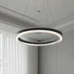 Подвесной светильник LANHU BLIK D80 Black Tmall со стеклянными плафонами