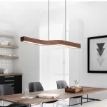 Подвесной светильник LANHU WOOD L150 Tmall Elf с деревянным плафоном