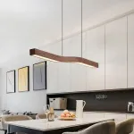 Подвесной светильник LANHU WOOD L150 Tmall Elf с деревянным плафоном