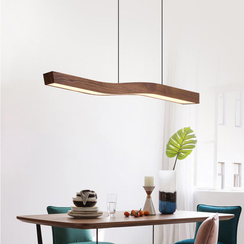 Подвесной светильник LANHU WOOD L150 Tmall Elf с деревянным плафоном