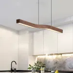 Подвесной светильник LANHU WOOD L150 Tmall Elf с деревянным плафоном