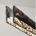 Подвесной светильник LANHU MONOLINE Black L160 Tmall Elf с фактурным стеклянным плафоном