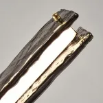 Подвесной светильник LANHU MONOLINE Black L160 Tmall Elf с фактурным стеклянным плафоном