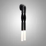 Настенный светильник BRUSH LUMEN Black с конским волосом