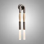 Настенный светильник BRUSH LUMEN Nickel с конским волосом