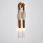 Настенный светильник BRUSH LUMEN Bronze с конским волосом