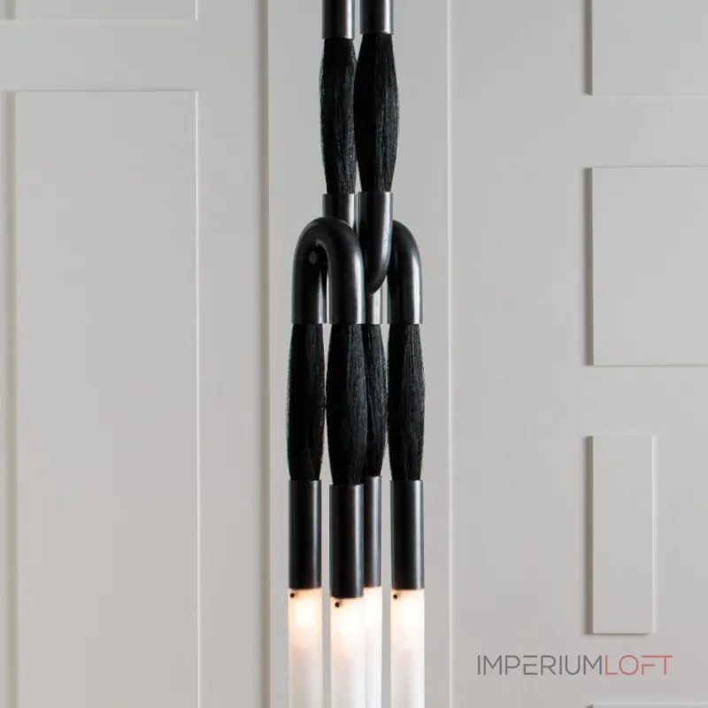 Подвесной светильник BRUSH LUMEN Black с конским волосом