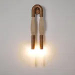 Настенный светильник BRUSH LUMEN Bronze с конским волосом