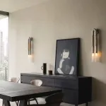 Настенный светильник BRUSH LUMEN Nickel с конским волосом