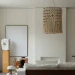 Люстра Macrame Halo с плафоном из ниток
