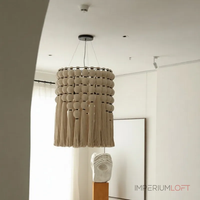 Люстра Macrame Halo с плафоном из ниток Люстра Macrame Halo с плафоном из ниток
