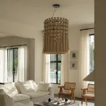 Люстра Macrame Halo с плафоном из ниток