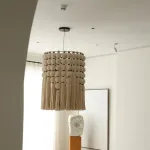Люстра Macrame Halo с плафоном из ниток