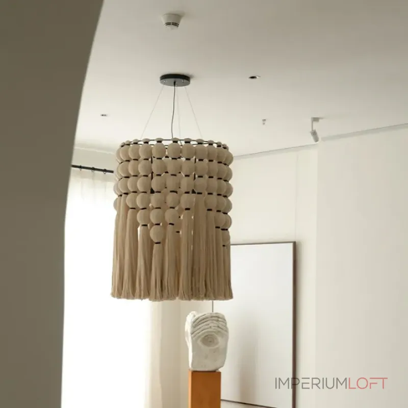 Люстра Macrame Halo с плафоном из ниток Люстра Macrame Halo с плафоном из ниток