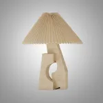 Настольная лампа WHITE LILY Elegance Beige оригинальной формы