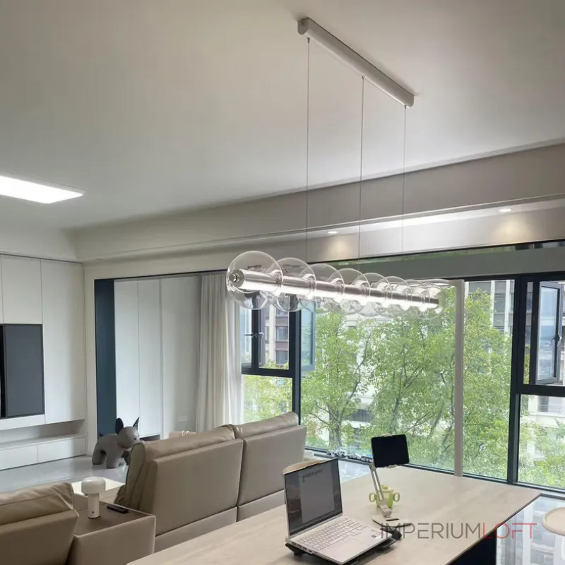 Подвесной светильник LUCE SFERICA L124 со стеклянными шарами Подвесной светильник LUCE SFERICA L124 со стеклянными шарами