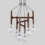 Люстра Sphere Hanger Brown P6 с необычным подвесами