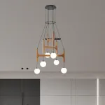 Люстра Sphere Hanger Brown P6 с необычным подвесами