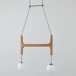 Люстра Sphere Hanger Brown P2 с необычным подвесами