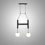 Люстра Sphere Hanger Black P2 с необычным подвесами
