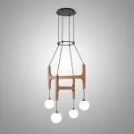 Люстра Sphere Hanger Brown P4 с необычным подвесами
